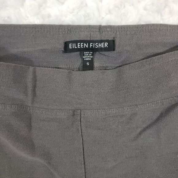 Eileen Fisher grey small viscose stretch legging pants - Picture 7 of 8
